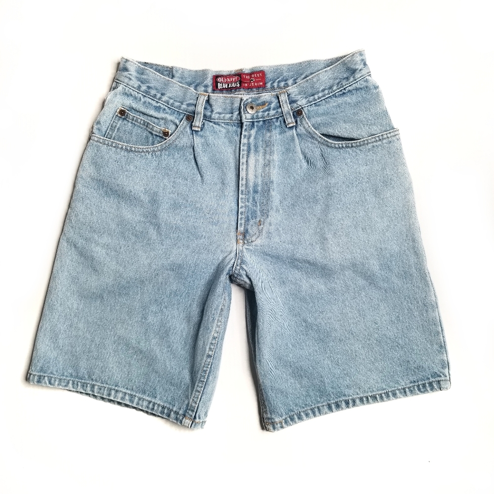 Vintage Old Navy Light Wash High Rise Bermuda Shorts size 32